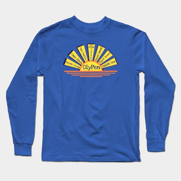 Olympic Peninsula Water Landmarks Long Sleeve T-Shirt by TheDaintyTaurus